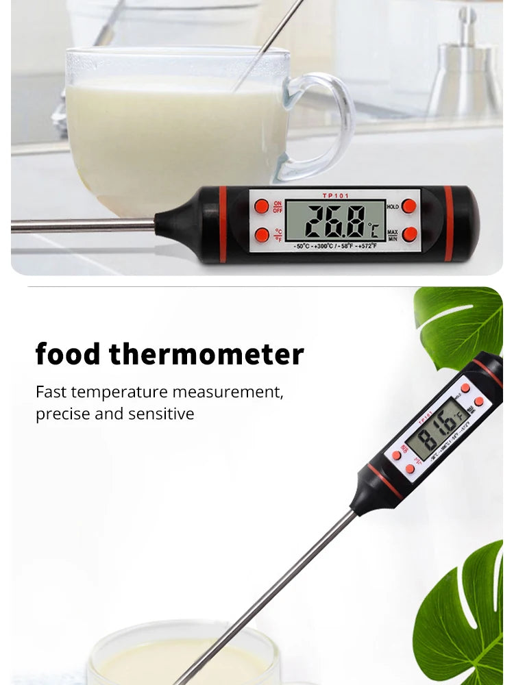 Termômetro Digital Para Cozinha Deixe Seus Alimentos Com a Temperatura Ideal Para Carnes Doces Salgados e Outras Receitas