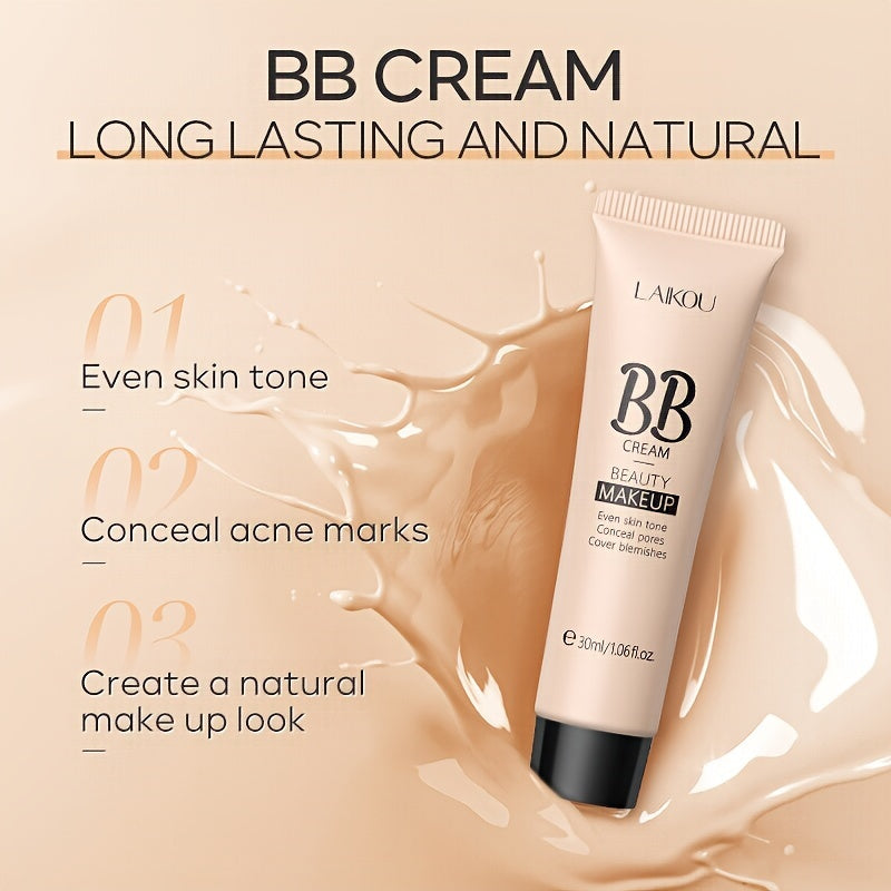 Creme Base À Prova D'água Cobertura Total Longa Duração Natural / Ivory / Tan 30ml